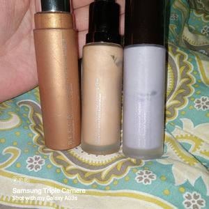 Lot of 3 Becca makeup primers various fullness 3 different kinds